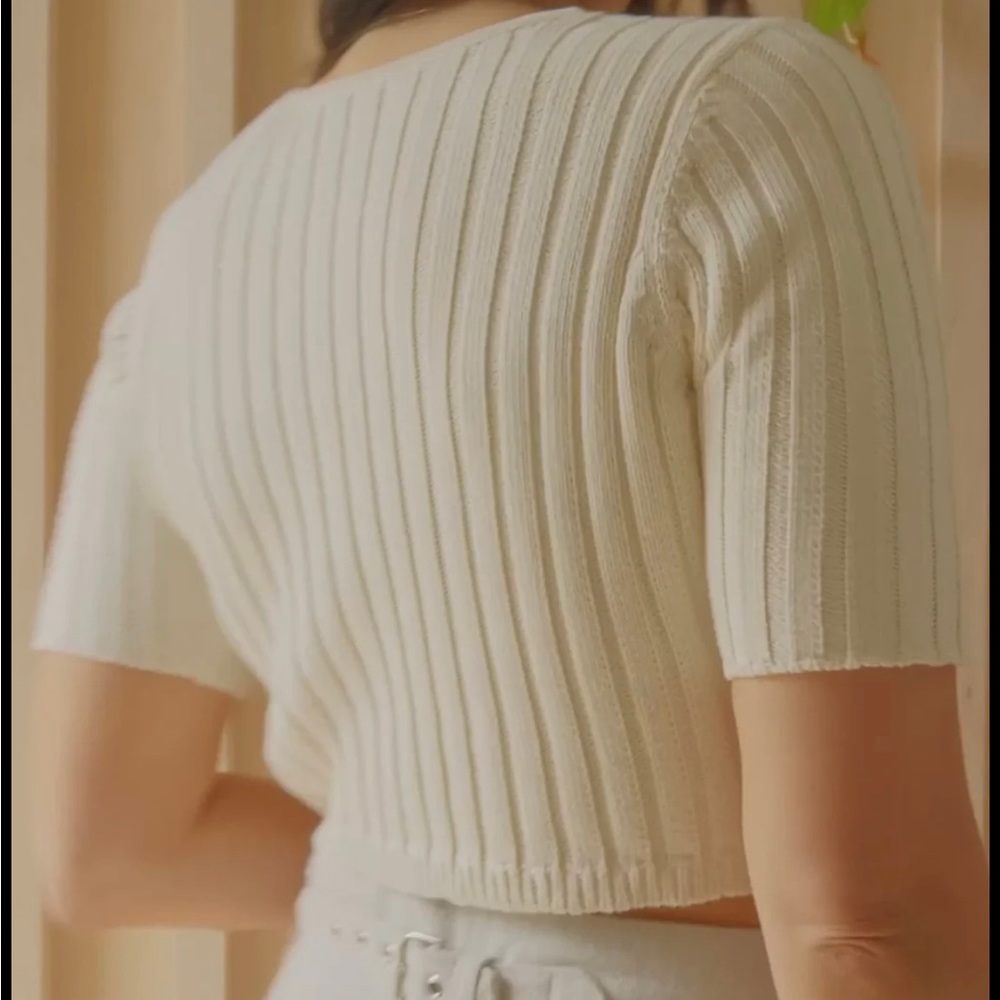 Cropped Button Up Top